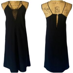 H&M Open Back Criss-Cross-V-neck A-line Midi Dress